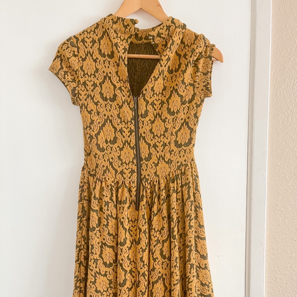 Mustard yellow dress